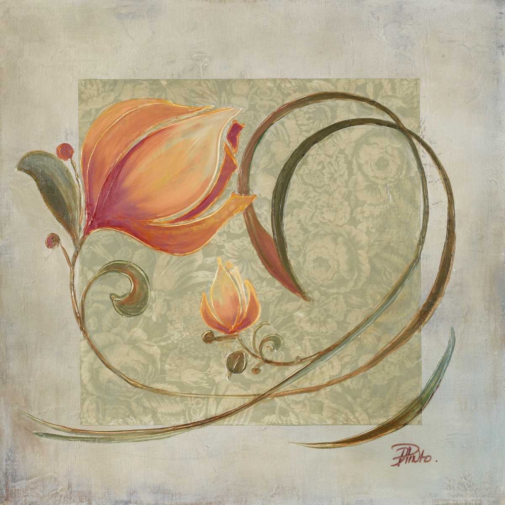 Ornaments in Peach I art print by Patricia Pinto for $57.95 CAD