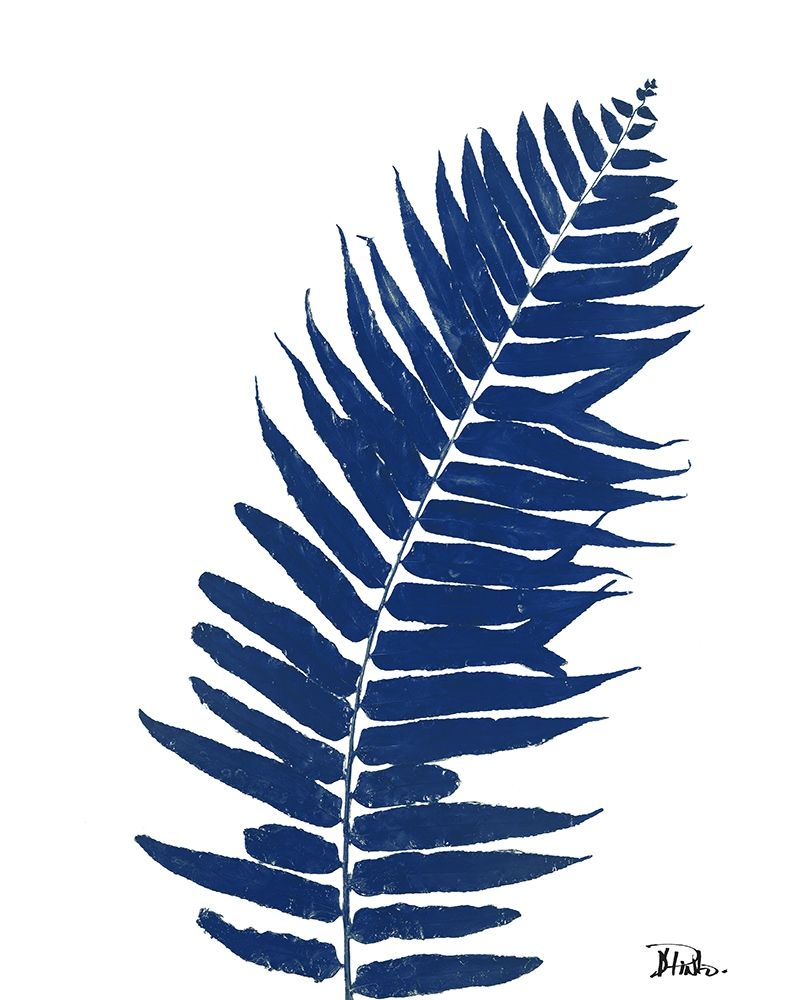 Indigo Ferns I art print by Patricia Pinto for $57.95 CAD