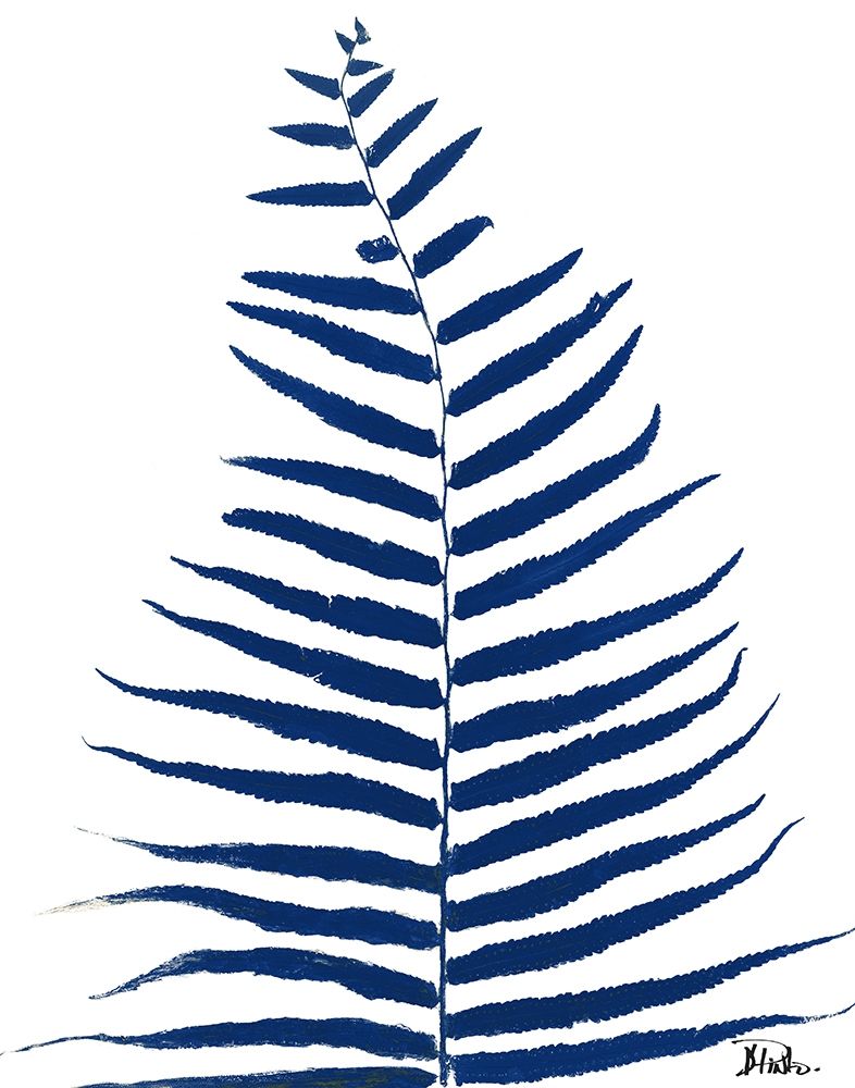 Indigo Ferns II art print by Patricia Pinto for $57.95 CAD