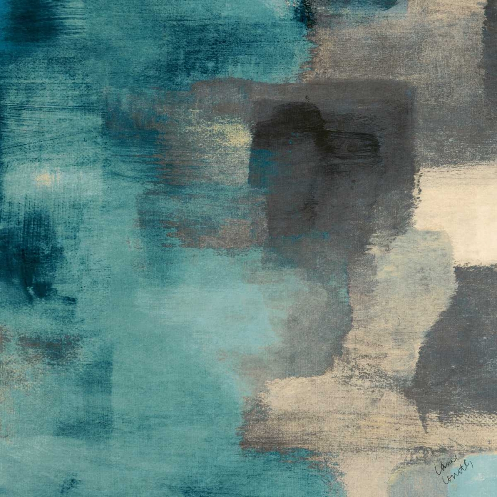 Blue Rain Square I art print by Lanie Loreth for $57.95 CAD