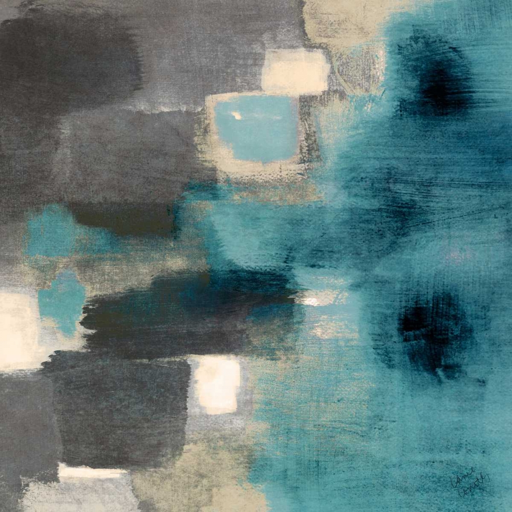 Blue Rain Square II art print by Lanie Loreth for $57.95 CAD