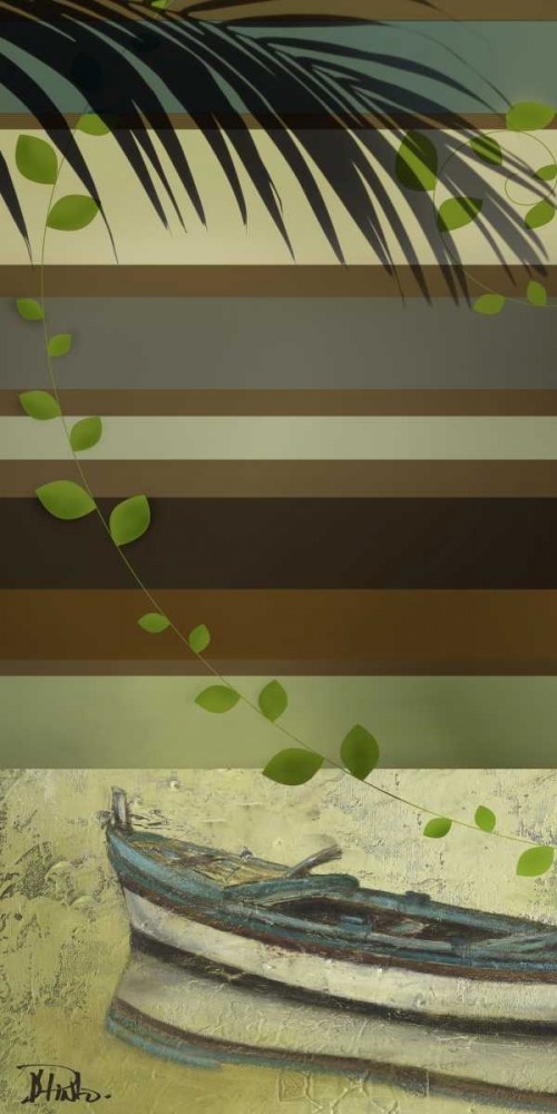 Boat and Stripes I art print by Patricia Pinto for $57.95 CAD