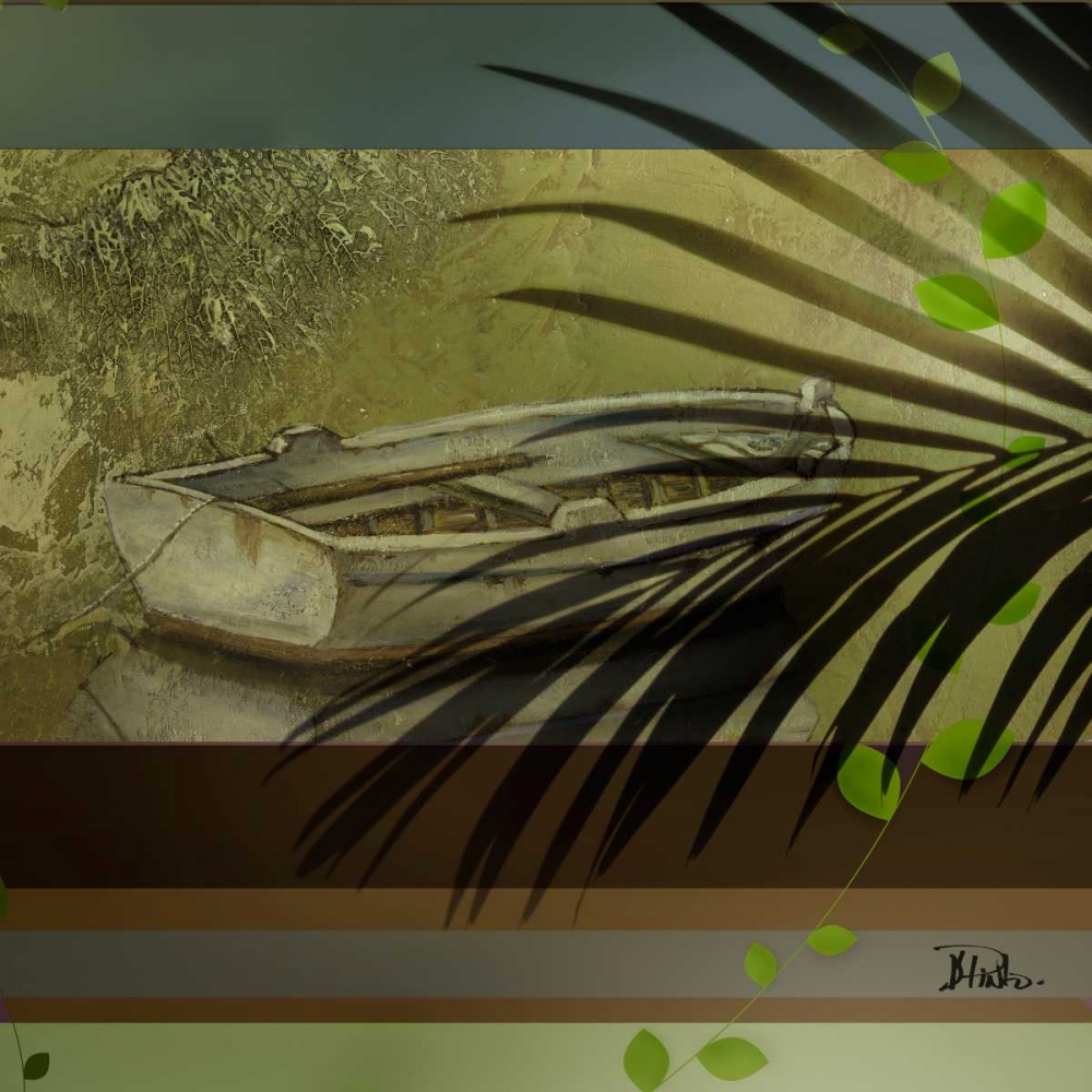 Palm and Stripes II art print by Patricia Pinto for $57.95 CAD