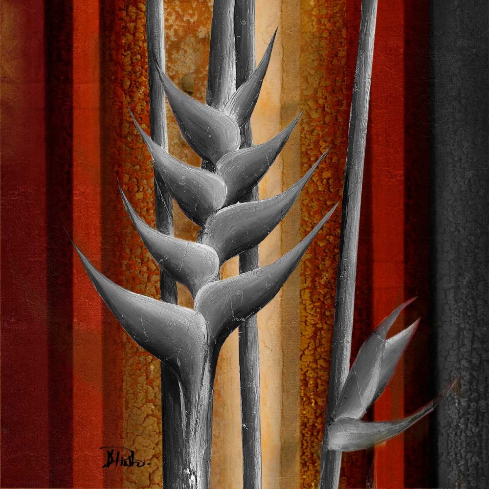 Heliconias and Stripes III art print by Patricia Pinto for $57.95 CAD