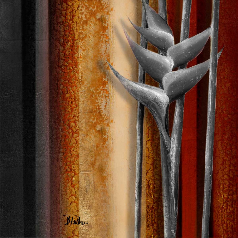 Heliconias and Stripes IV art print by Patricia Pinto for $57.95 CAD