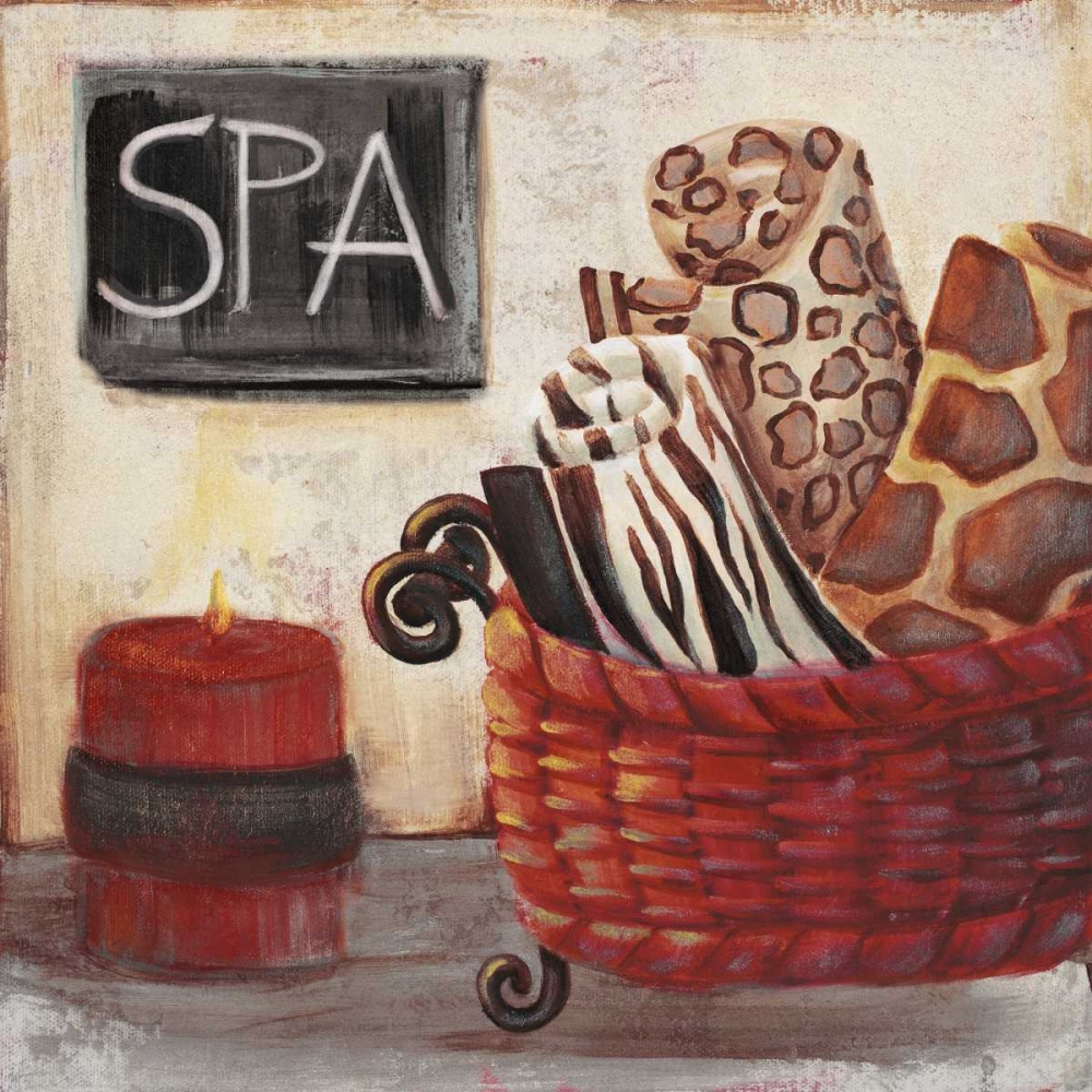 Red Jungle Spa I art print by Hakimipour-Ritter for $57.95 CAD