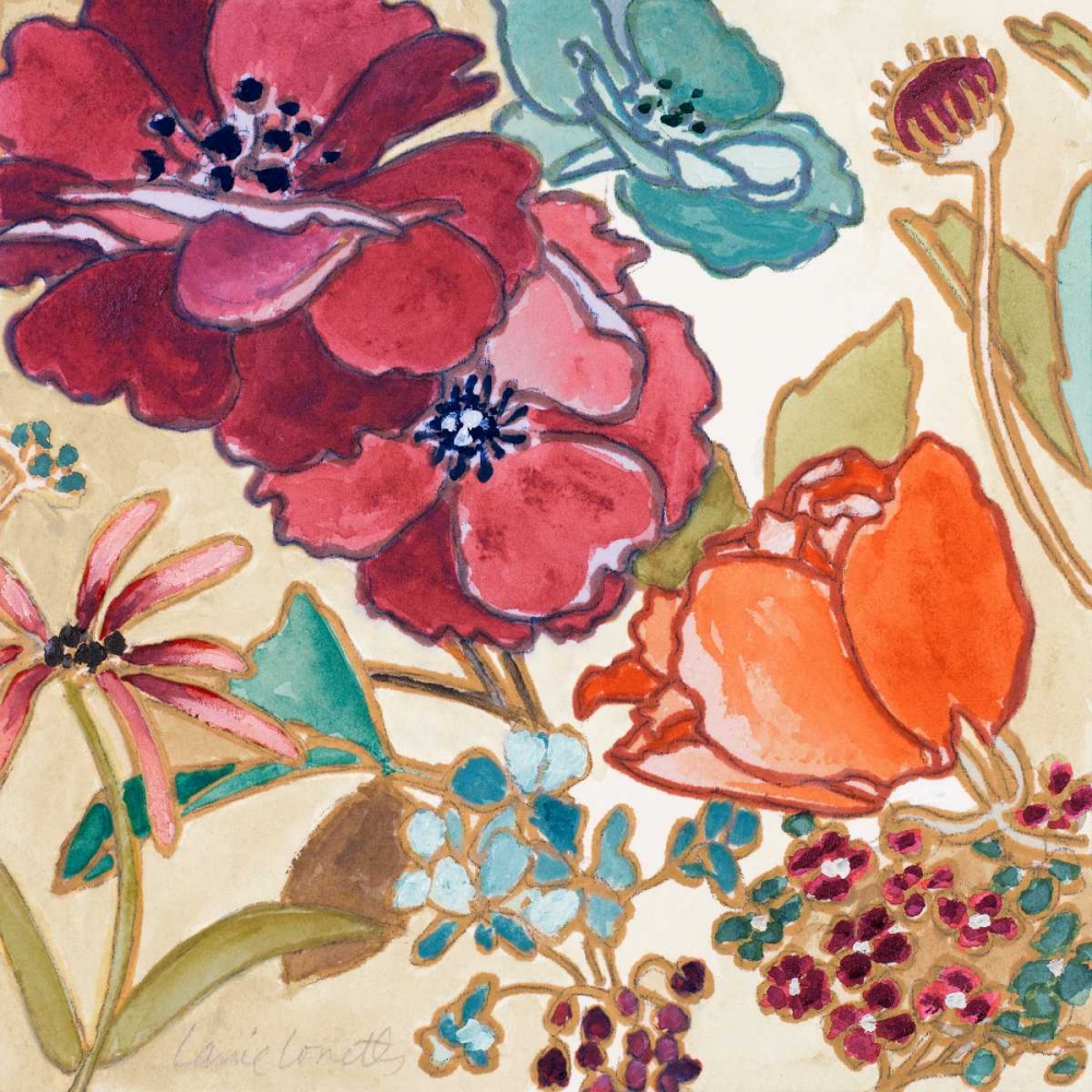 Le Jardin Colorful I art print by Lanie Loreth for $57.95 CAD