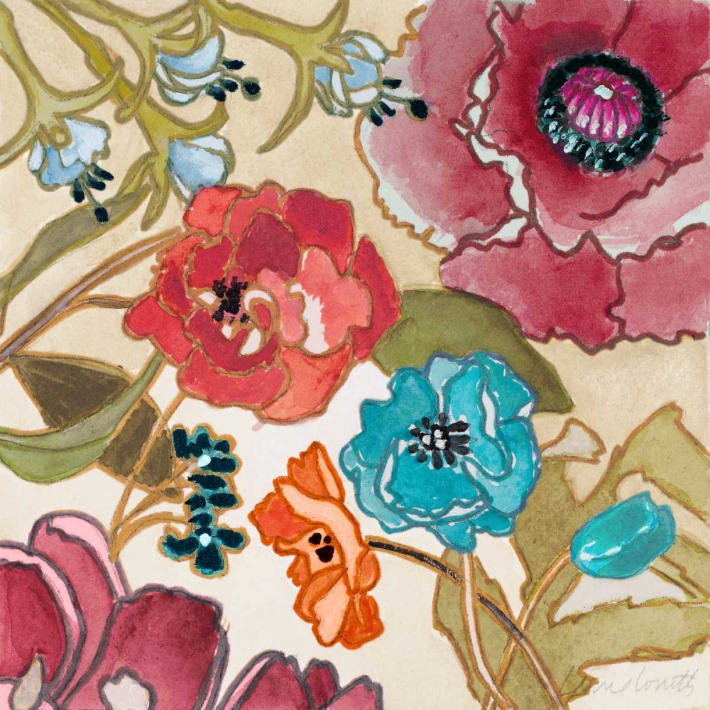 Le Jardin Colorful II art print by Lanie Loreth for $57.95 CAD