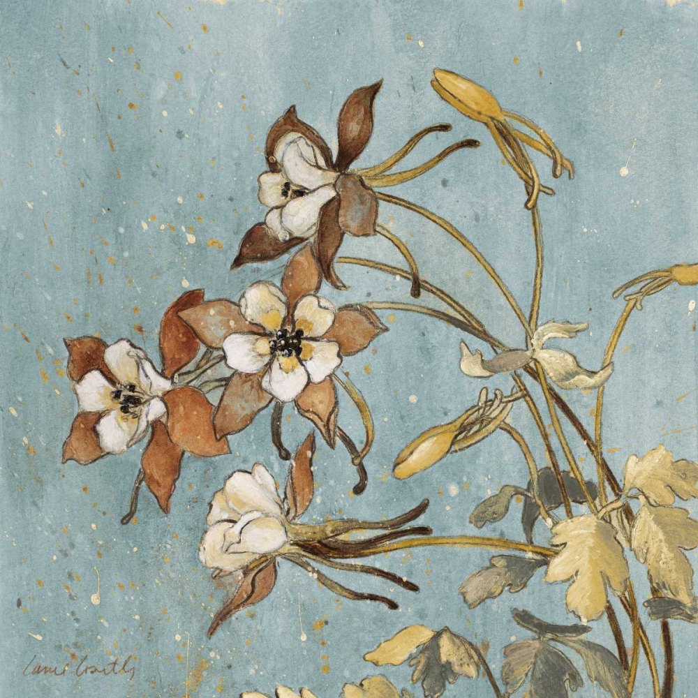 Wild Flowers on Blue II art print by Lanie Loreth for $57.95 CAD