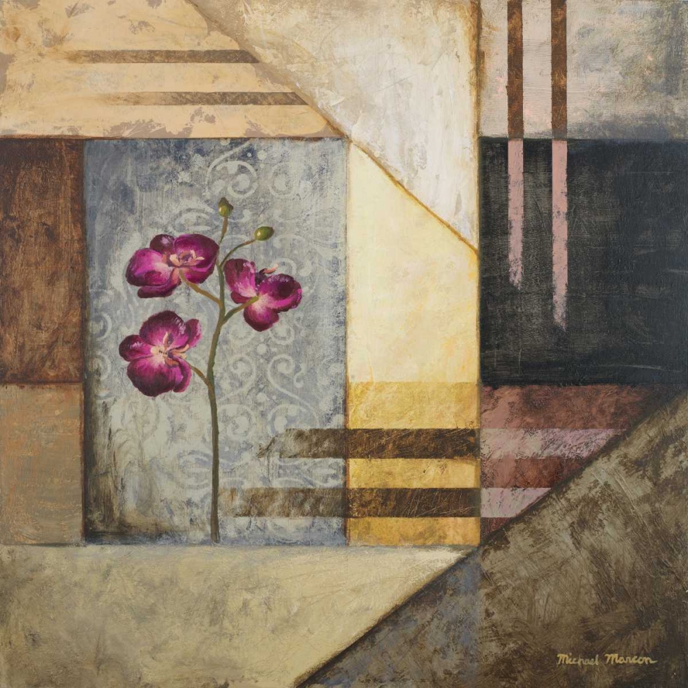 Orchids and Shapes II art print by Michael Marcon for $57.95 CAD