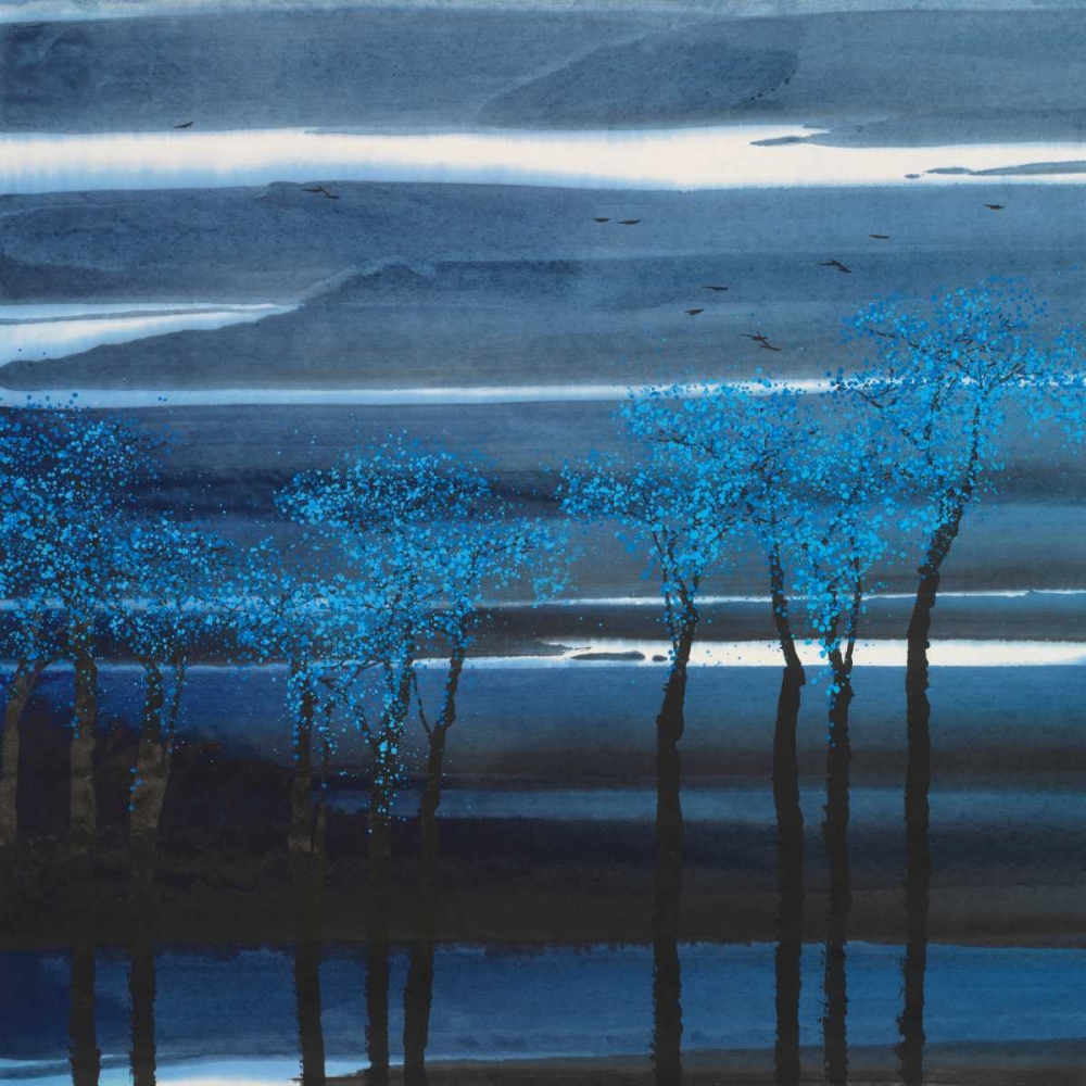 Indigo Forest II art print by Llc Urban Pearl Collection for $57.95 CAD