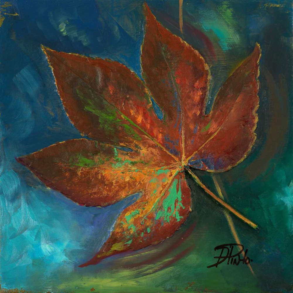 Blue Leaf II art print by Patricia Pinto for $57.95 CAD