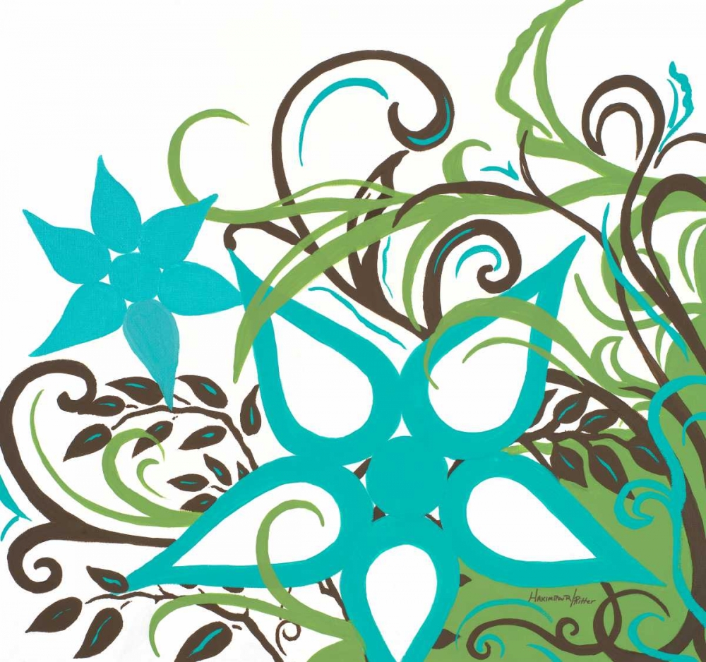 Floral Twist I art print by Hakimipour-Ritter for $57.95 CAD