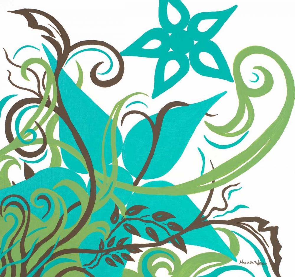 Floral Twist II art print by Hakimipour-Ritter for $57.95 CAD