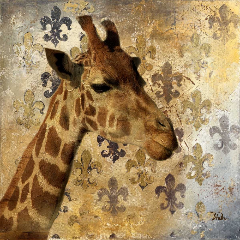Golden Safari III (Giraffe) art print by Patricia Pinto for $57.95 CAD