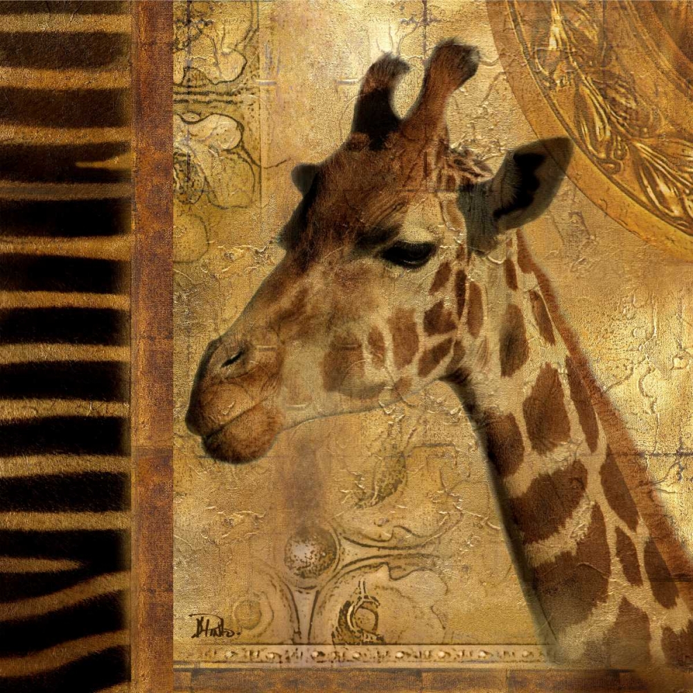 Elegant Safari III-Giraffe art print by Patricia Pinto for $57.95 CAD