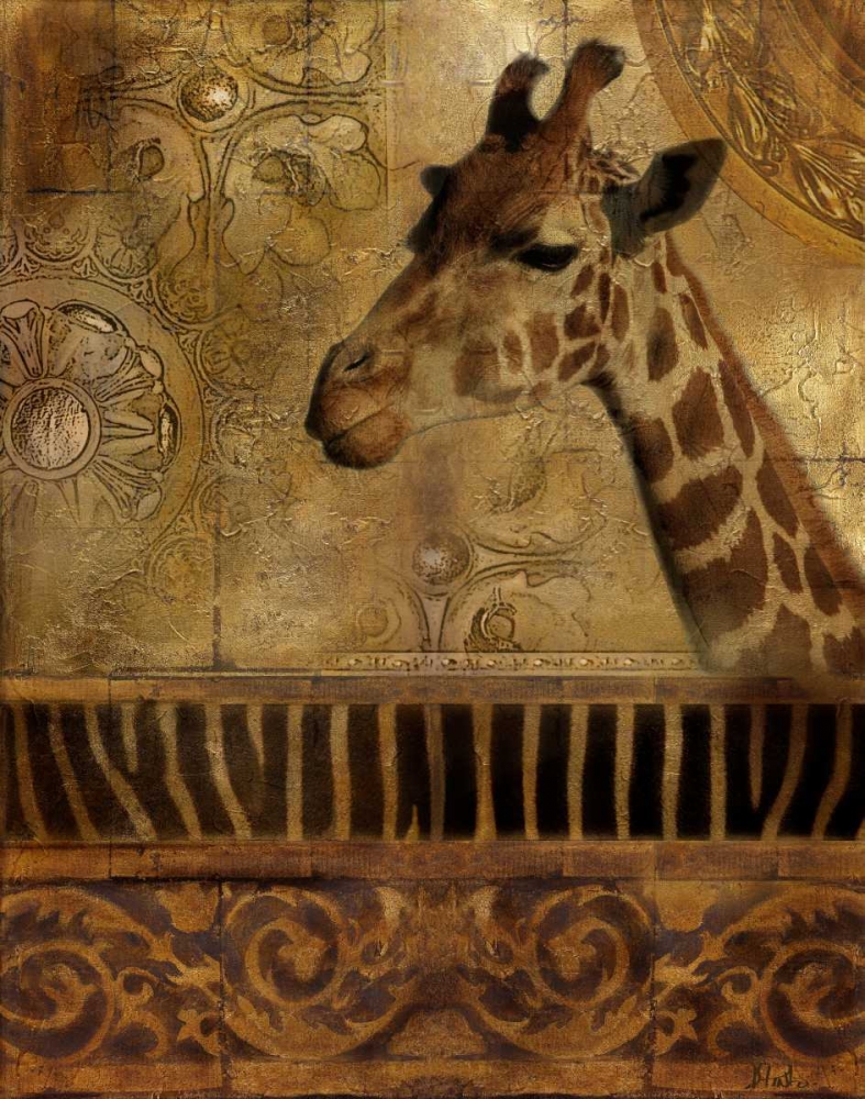 Elegant Safari III-Giraffe art print by Patricia Pinto for $57.95 CAD