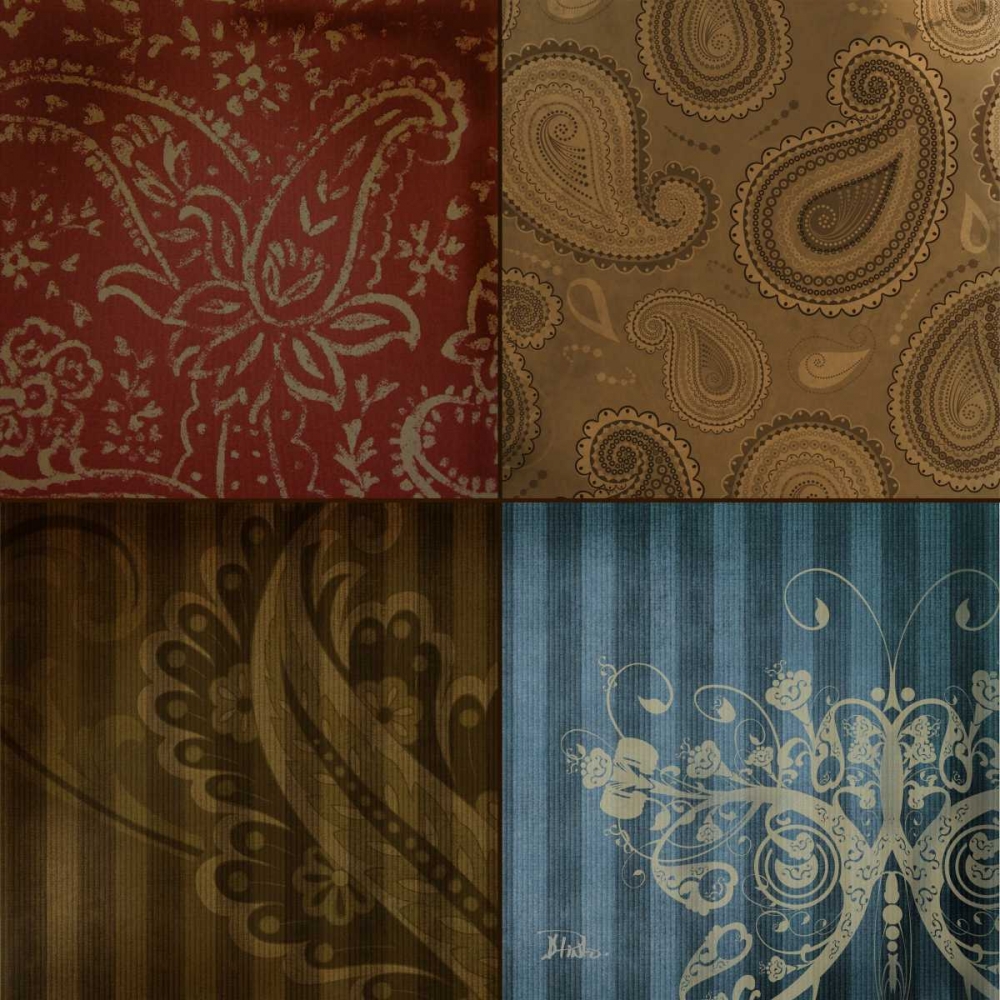 Paisley Squares II art print by Patricia Pinto for $57.95 CAD