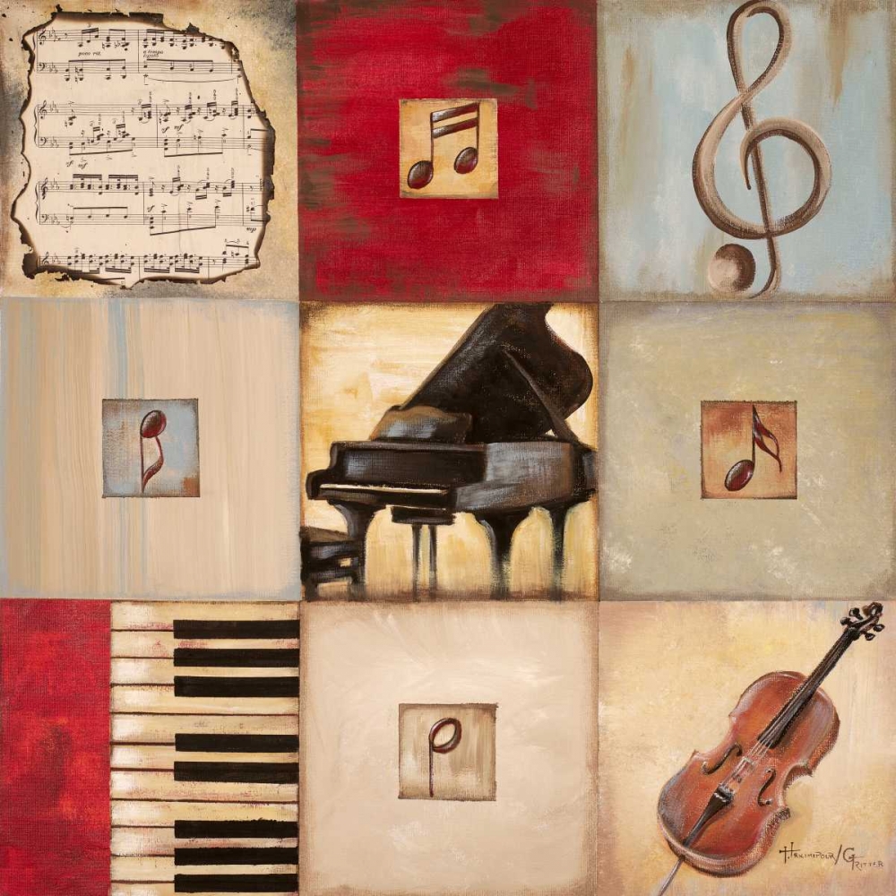 Feel the Music II art print by Hakimipour-Ritter for $57.95 CAD