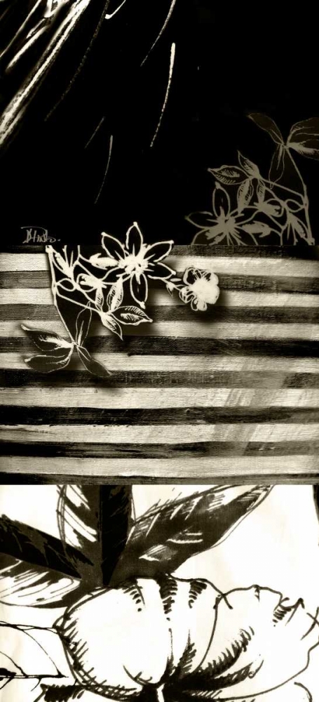 Black and White Leaves I art print by Patricia Pinto for $57.95 CAD