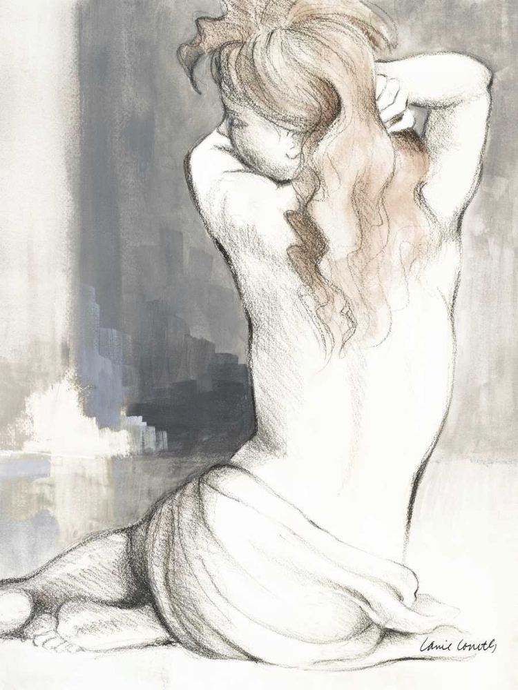 Sketched Waking Woman I art print by Lanie Loreth for $57.95 CAD