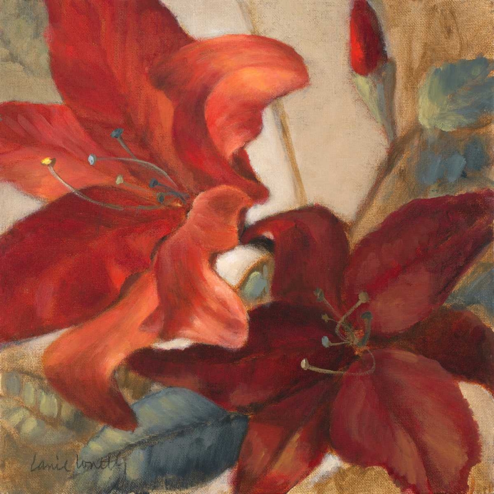 Crimson Fleurish I art print by Lanie Loreth for $57.95 CAD