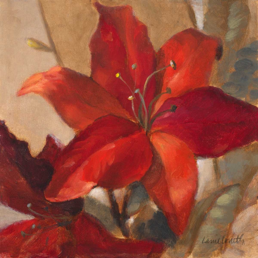 Crimson Fleurish II art print by Lanie Loreth for $57.95 CAD