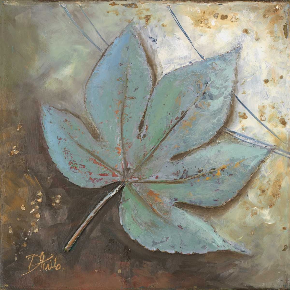 Turquoise Leaf II art print by Patricia Pinto for $57.95 CAD