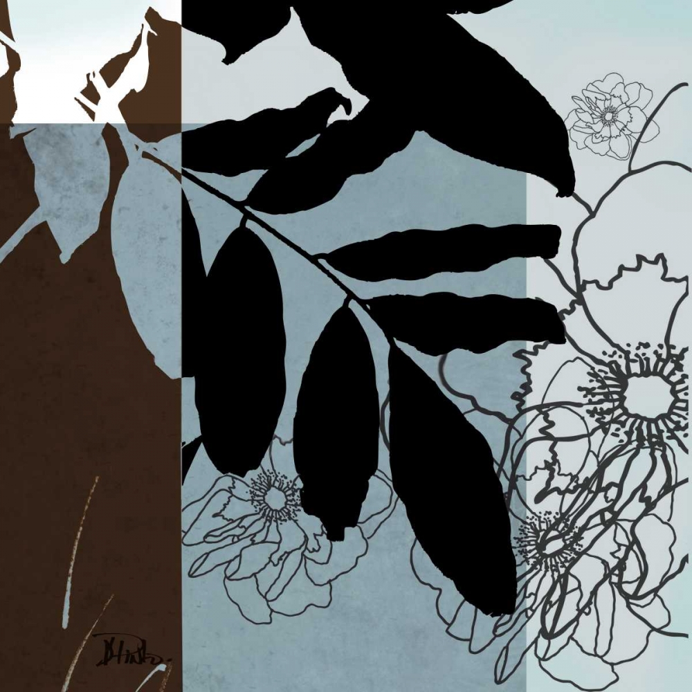 Blue-White Silhouette II art print by Patricia Pinto for $57.95 CAD