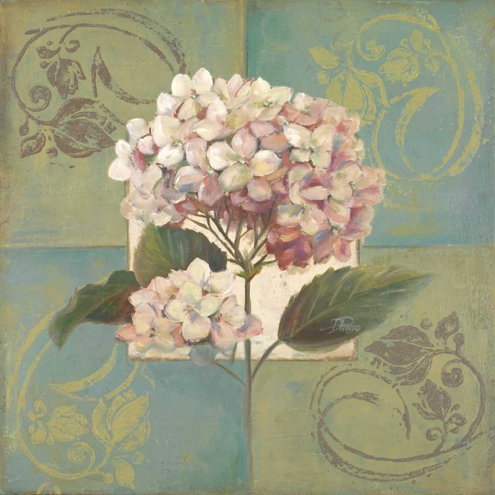 Hydrangeas on Green I art print by Patricia Pinto for $57.95 CAD