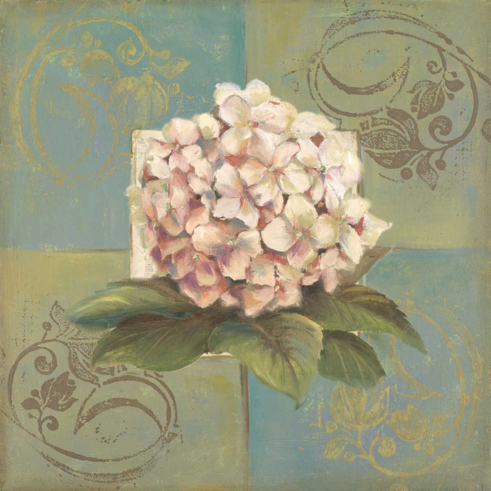 Hydrangeas on Green II art print by Patricia Pinto for $57.95 CAD