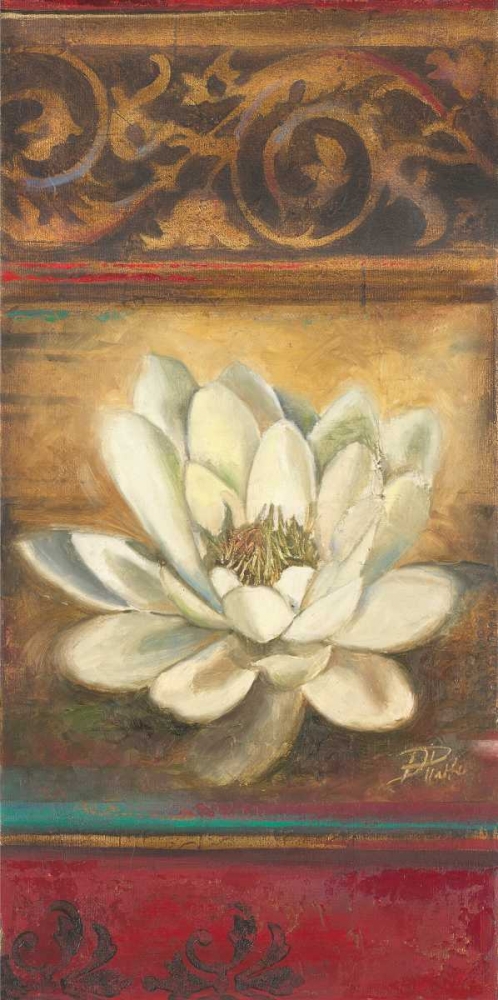 Red Eclecticism with Water Lily art print by Patricia Pinto for $57.95 CAD