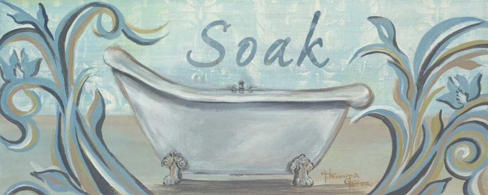 Blue Bath I art print by Hakimipour-Ritter for $57.95 CAD
