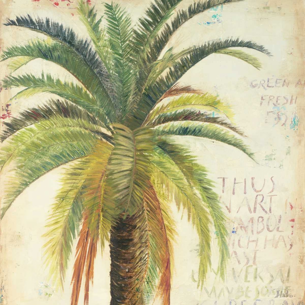 Palms and Scrolls Square II art print by Patricia Pinto for $57.95 CAD
