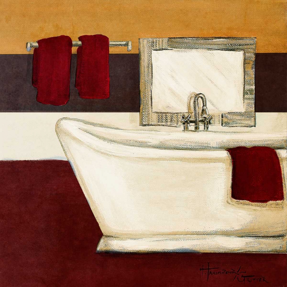 Sunday Bath in Red I art print by Hakimipour-Ritter for $57.95 CAD