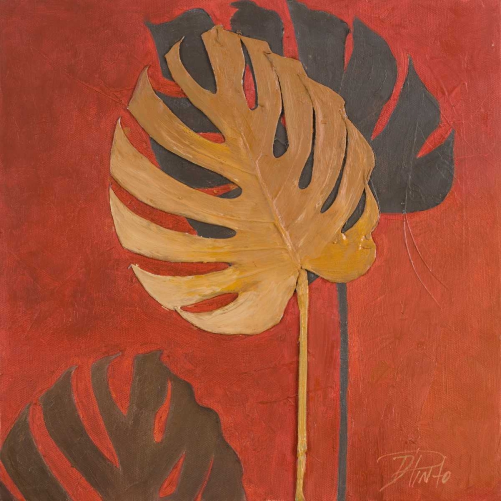 My Fashion Leaves on Red I art print by Patricia Pinto for $57.95 CAD