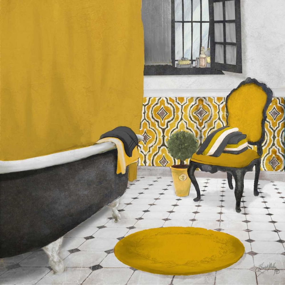 Sundance Bath I - yellow art print by Elizabeth Medley for $57.95 CAD