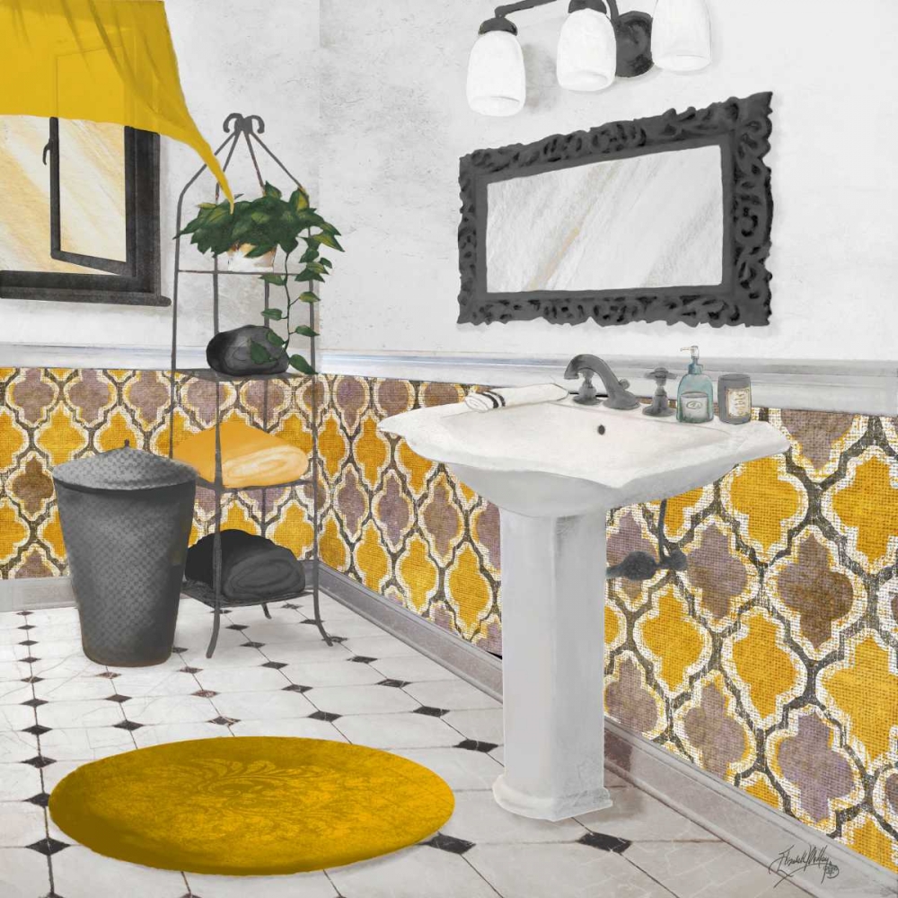Sundance Bath I - yellow art print by Elizabeth Medley for $57.95 CAD
