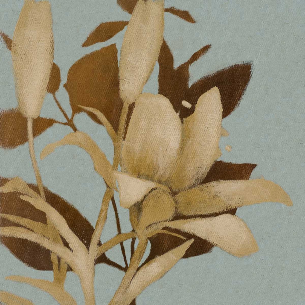 Foliage on Teal I art print by Lanie Loreth for $57.95 CAD