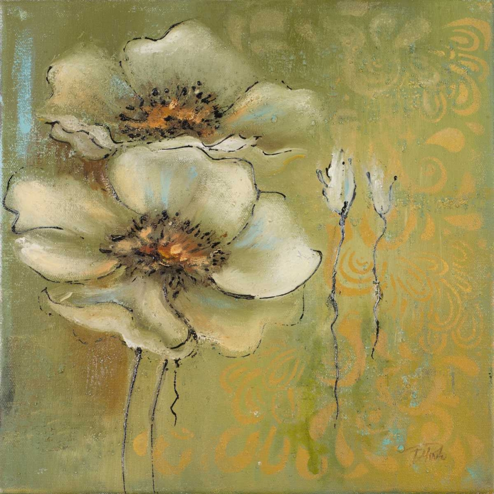 The Green Flowers I art print by Patricia Pinto for $57.95 CAD