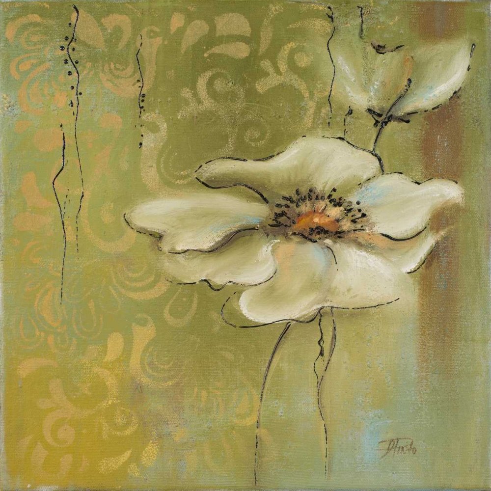 The Green Flowers II art print by Patricia Pinto for $57.95 CAD