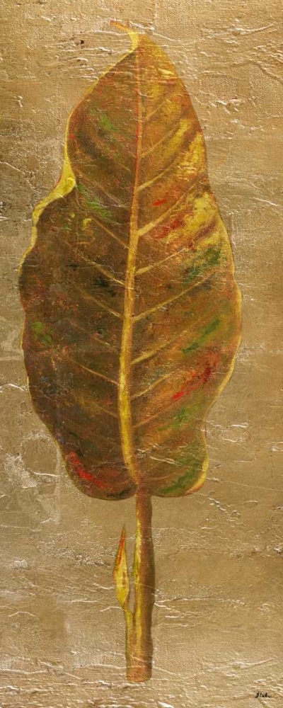 Arte Verde on Gold I art print by Patricia Pinto for $57.95 CAD