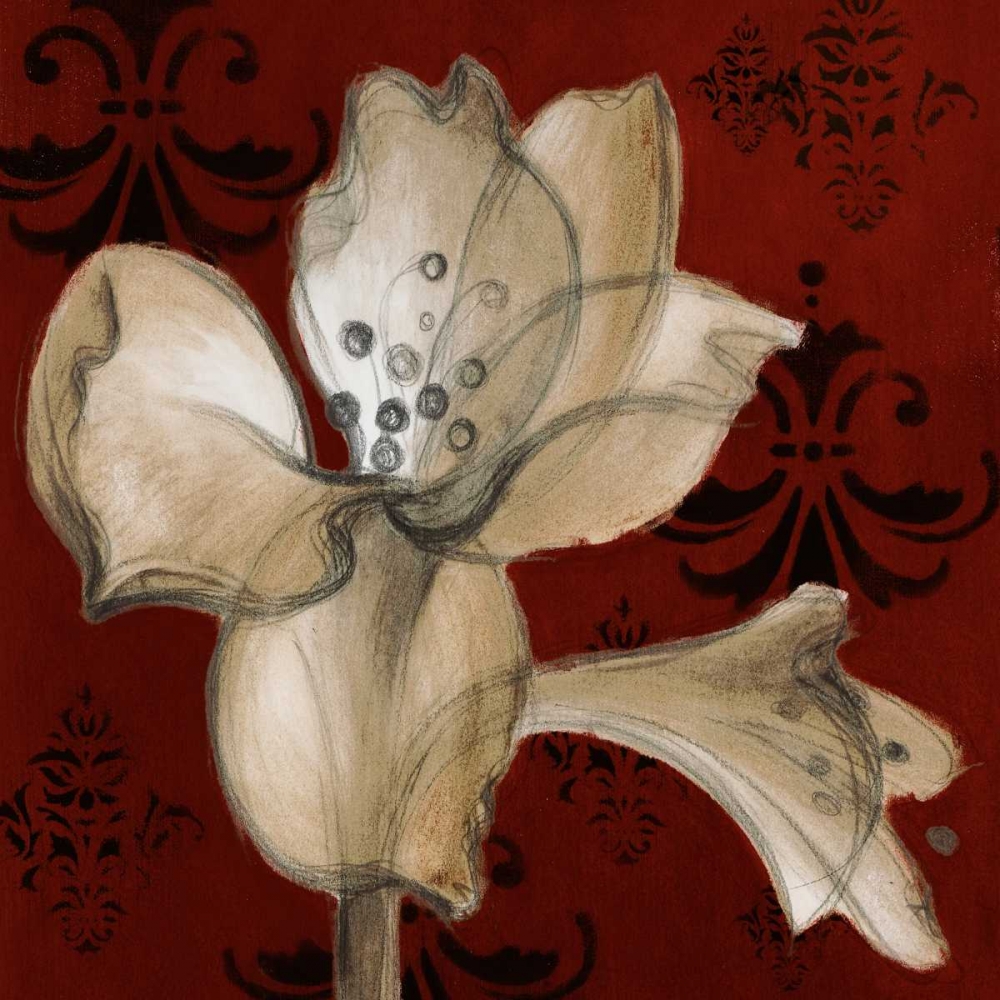 Amaryllis on Red I art print by Lanie Loreth for $57.95 CAD
