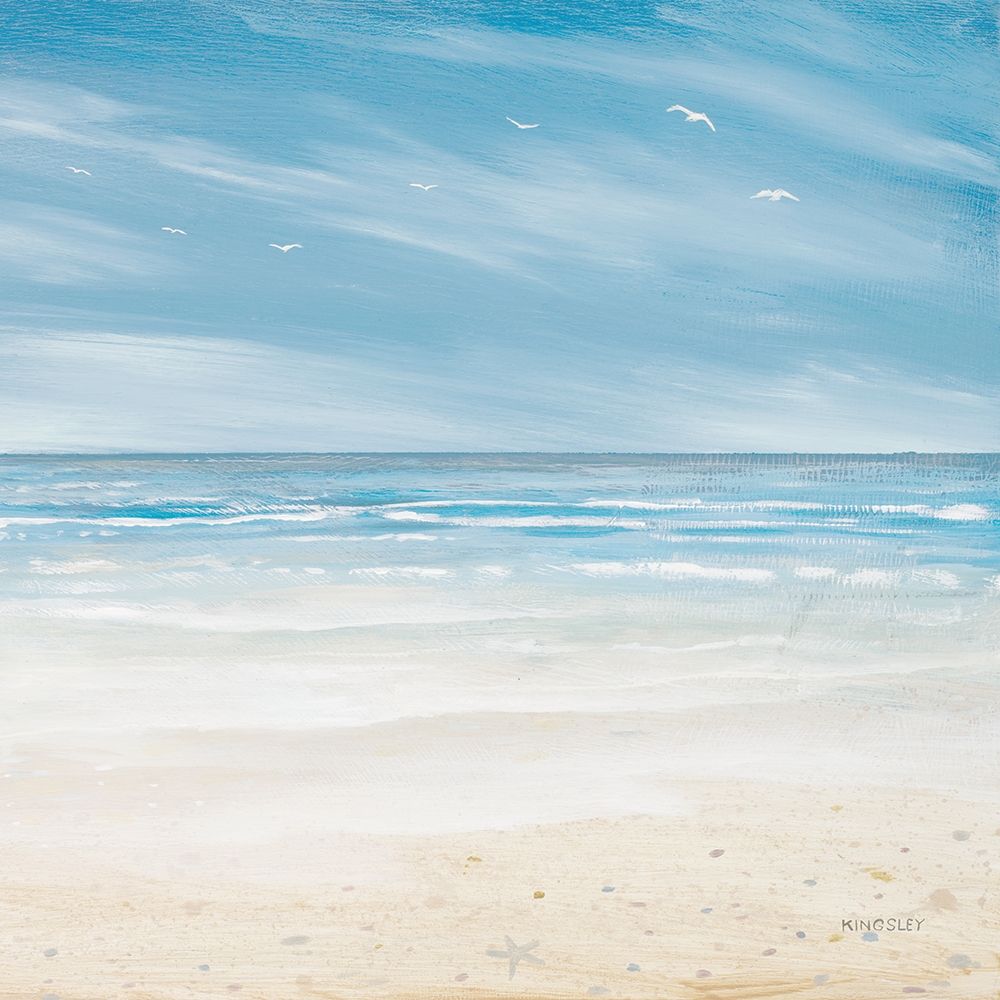 Misty Coastal Days I art print by Kingsley for $57.95 CAD