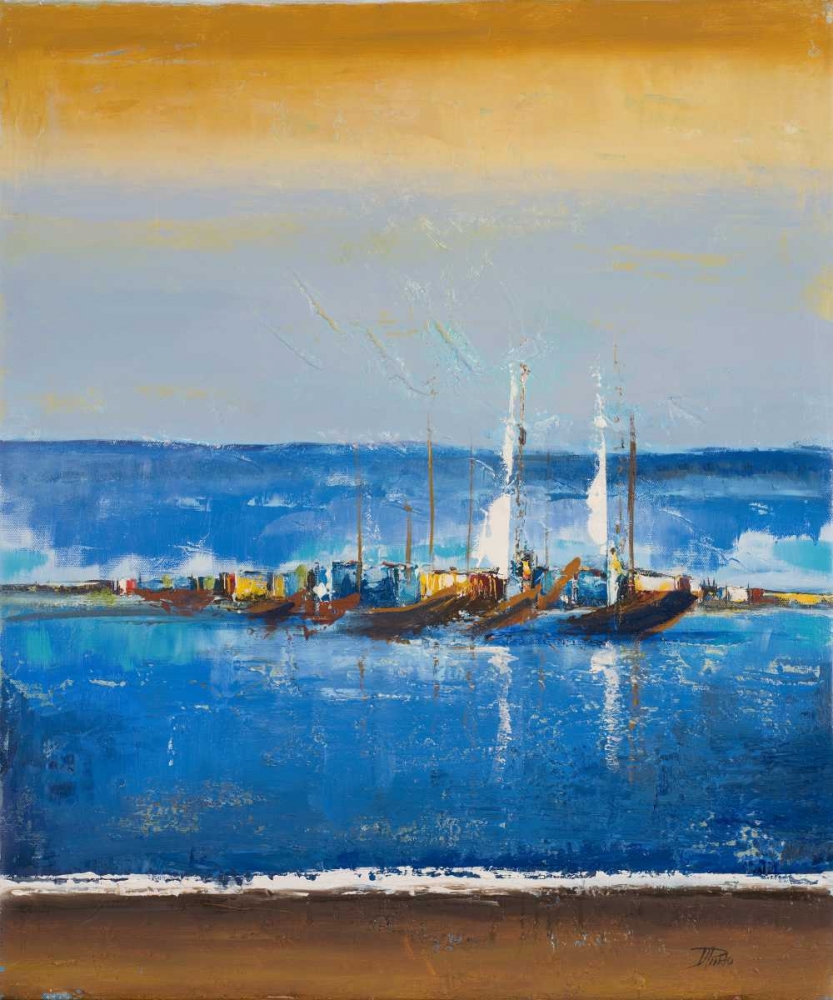 Blue Ocean I art print by Patricia Pinto for $57.95 CAD