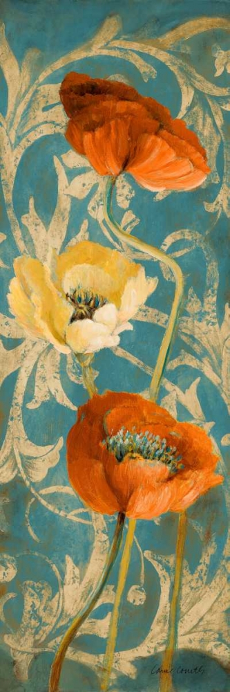 Poppies de Bleu I - enhanced art print by Lanie Loreth for $57.95 CAD