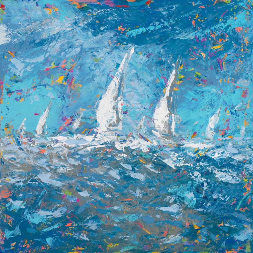Sailing I art print by Kingsley for $57.95 CAD