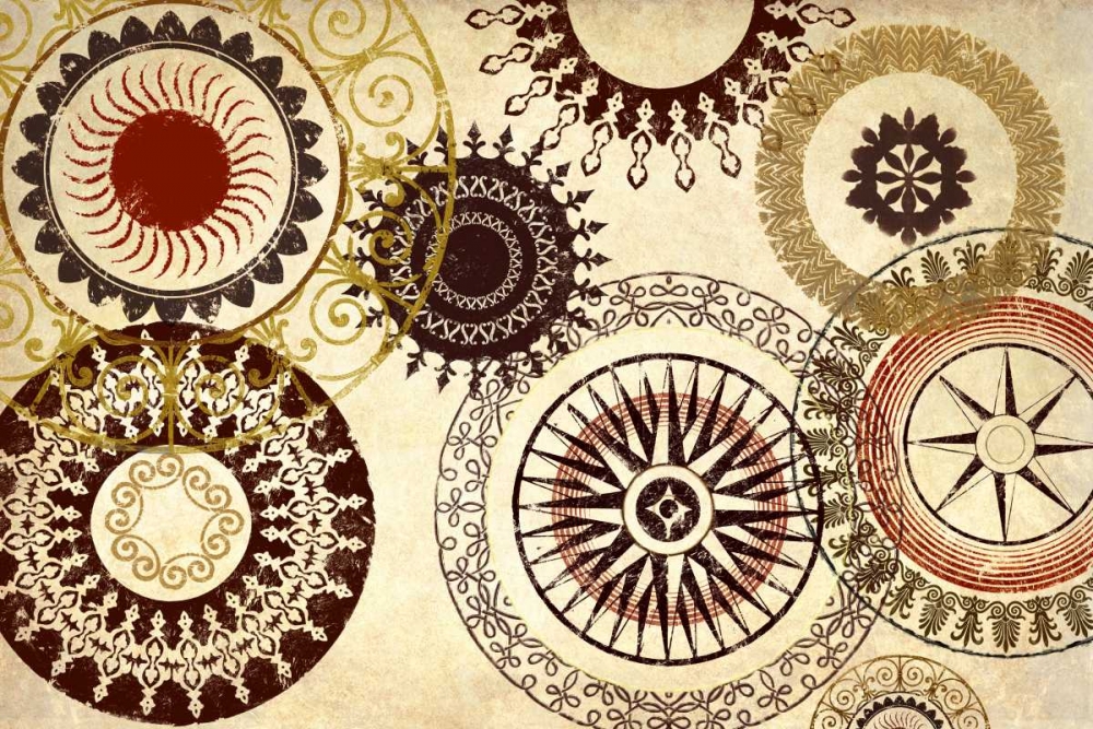 Egyptian Textile art print by Michael Marcon for $57.95 CAD
