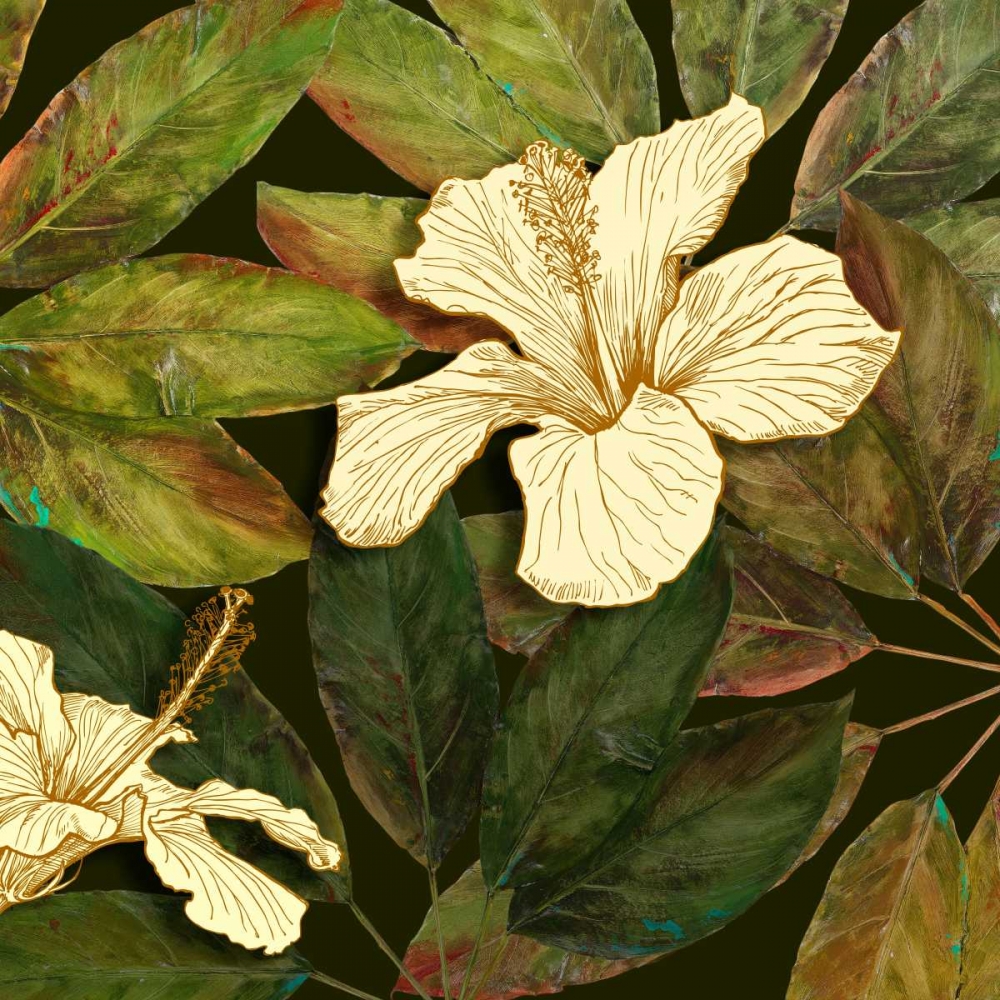 Hibiscus Leaves II art print by Patricia Pinto for $57.95 CAD
