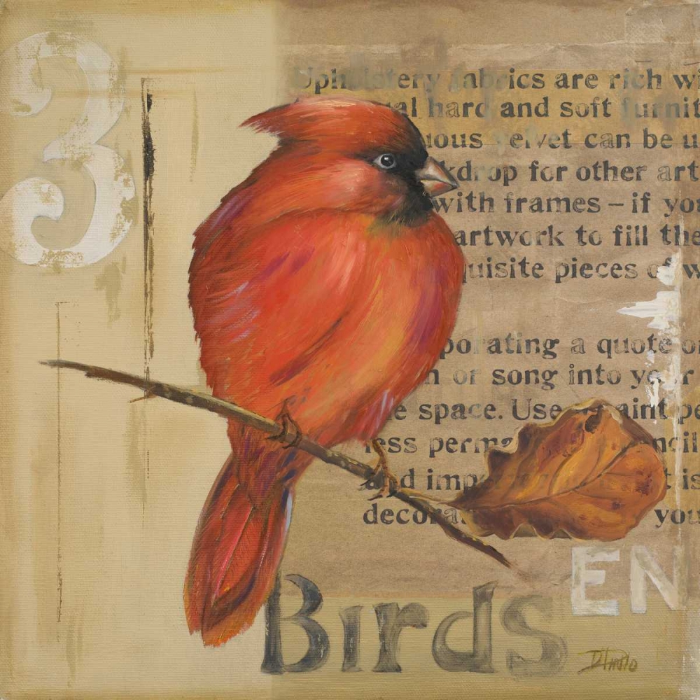 Red Love Birds II art print by Patricia Pinto for $57.95 CAD
